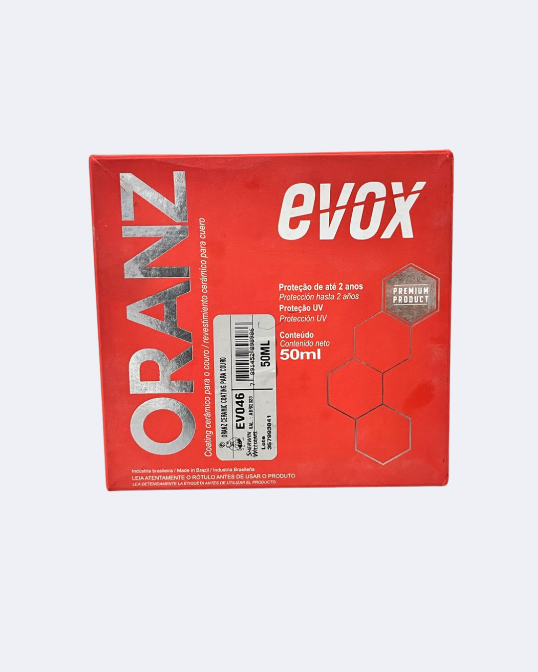 Vitrificador para Cuero Banco Automotivo Evox – Protección Cerámica Oranz