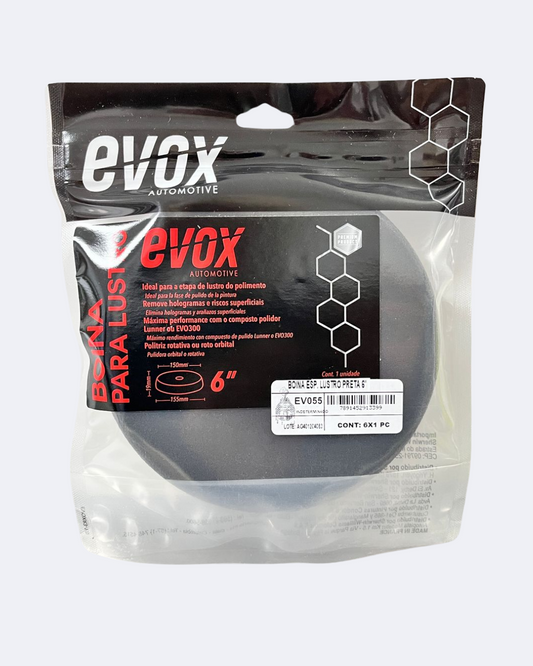 Boina de Espuma Preta Evox 3" – Lustro Profesional