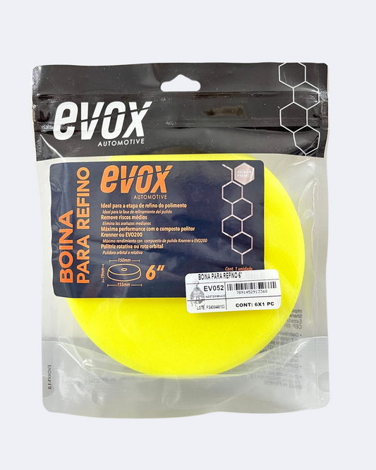 Boina de Espuma Refino Evox – 3" (Amarilla)